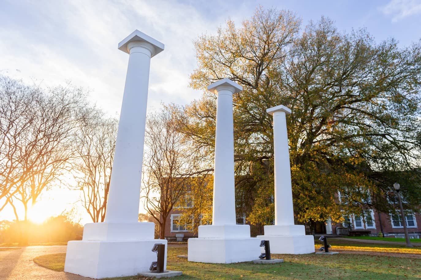 NSU Columns Sunrise NSU Columns at Sunrise