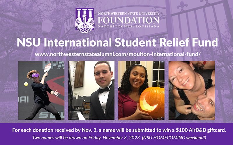 NSU International Student relief fund.