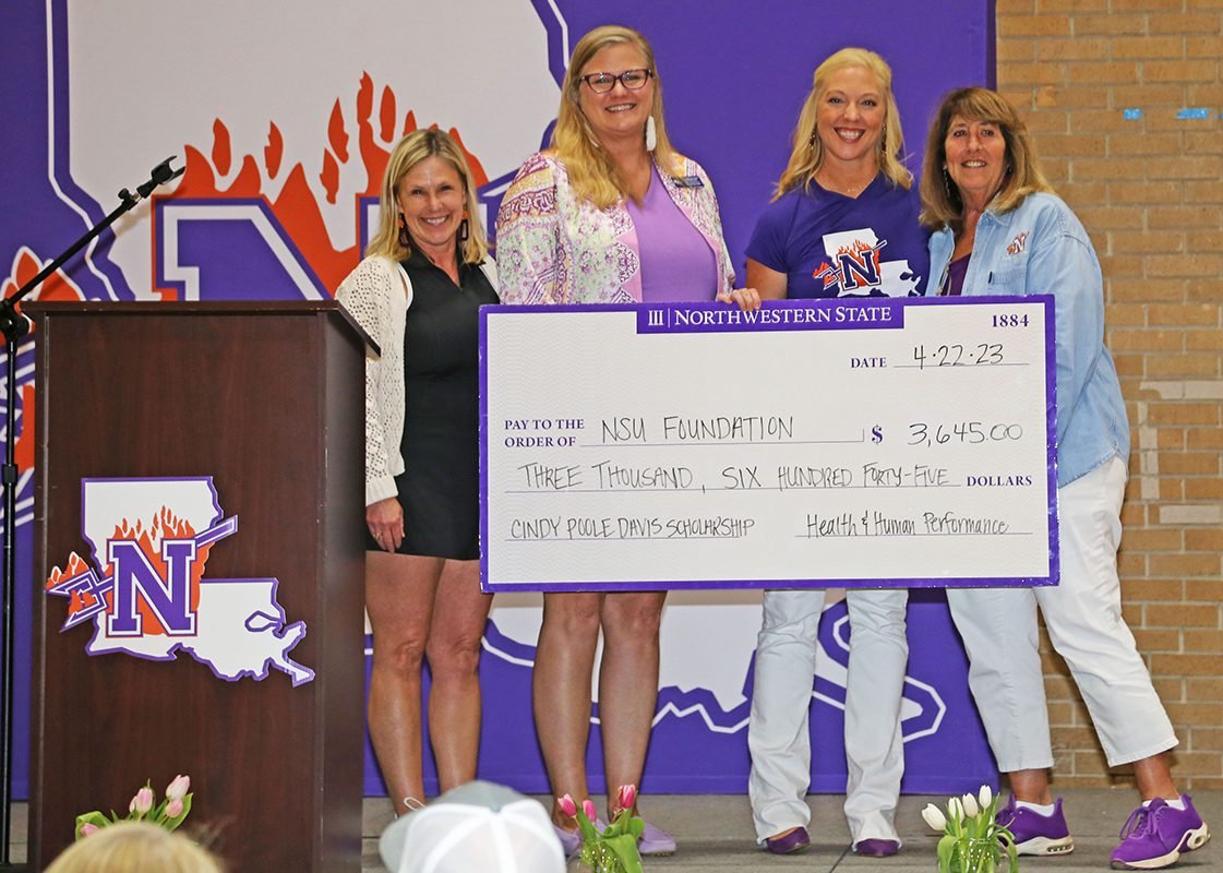 Cindy Poole check presentation